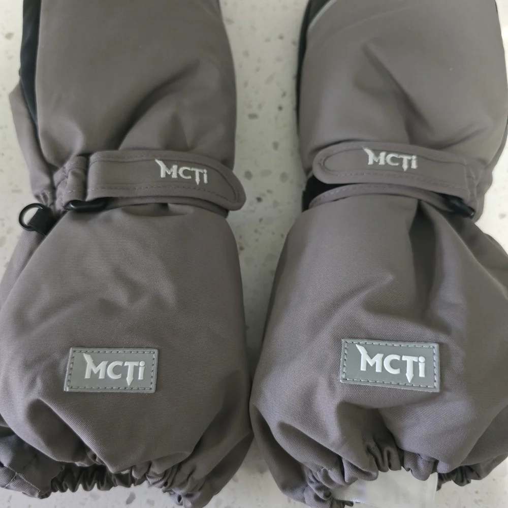 Kids' Cozy Gray Mittens